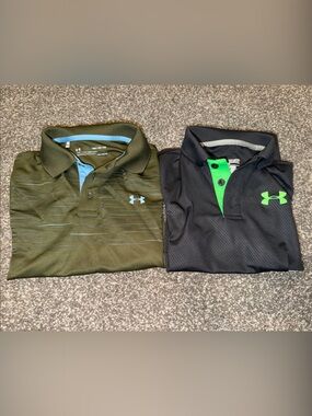 Under Armour Boys Polo Duo — size small